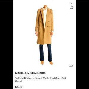 Michael Kors Tan Wool Coat